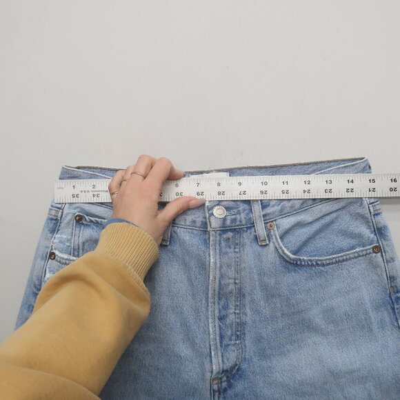 Agolde 90's Crop Jeans in Echo Size 27 - Picture 12 of 13